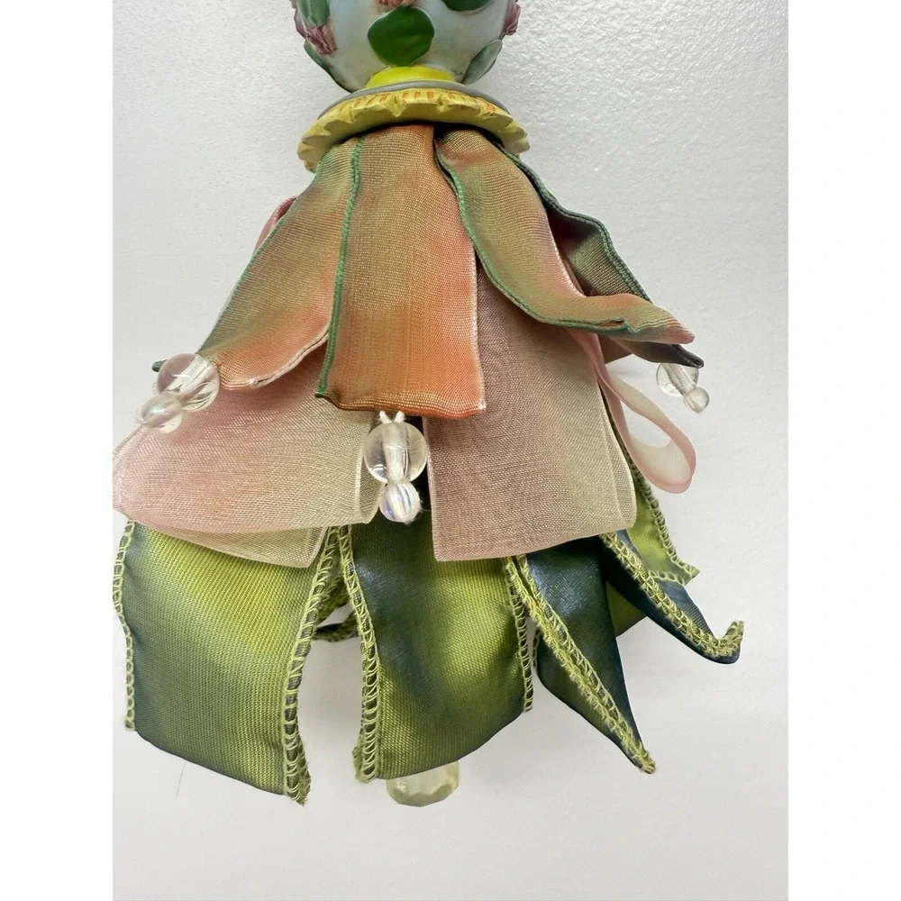 Silvestri Hanging FROG Tassel Kelly‎ Paulk Design Chenille Organza VTG  #20